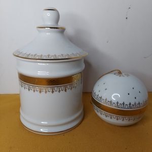 Vintage Andre Richard Jar With Lid & Pomander Ball made In Japan